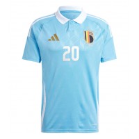 Echipament fotbal Belgia Lois Openda #20 Tricou Deplasare European 2024 maneca scurta